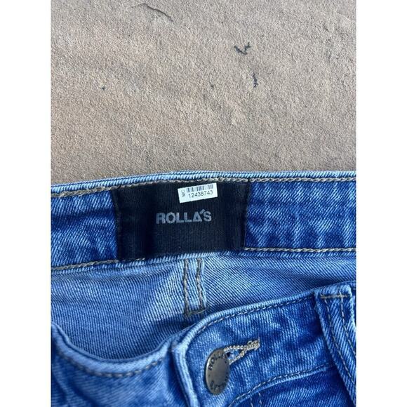 Rolla's Jeans Stinger Skinny Fit Size 29 x 32 Distressed Holes Read - Picture 2 of 6